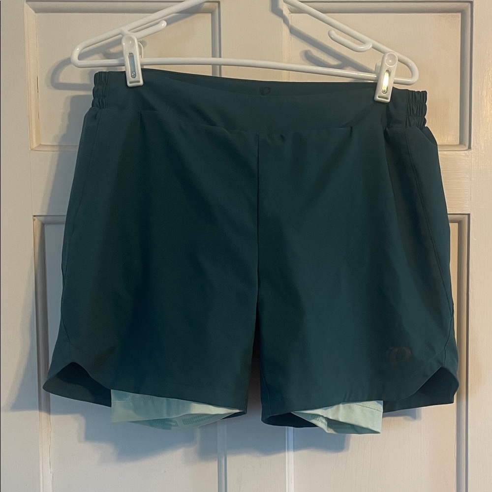 Pearl Izumi Journey Cycling Short - Womens - Size 10 - Dark Teal/Foam Green